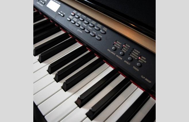 Used Yamaha CLP265GP Polished Ebony Digital Piano Complete Package (SN:GBRCNX01048) - Image 11